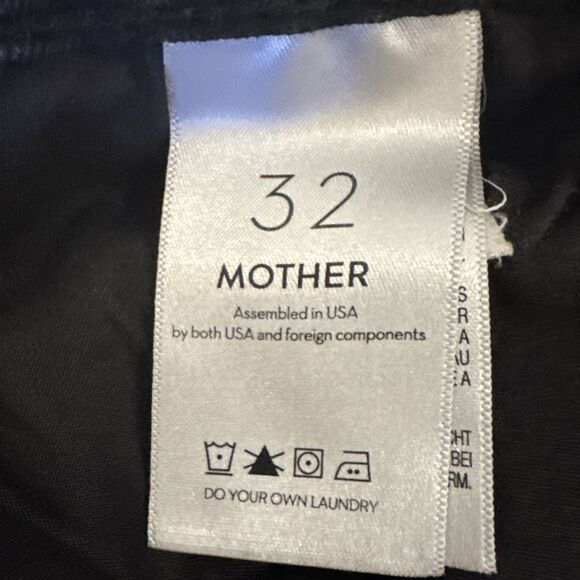 Mother The Mid Rise Dazzler Ankle Jeans Size 32 Black Denim Not Guilty Stretchy - Picture 9 of 14